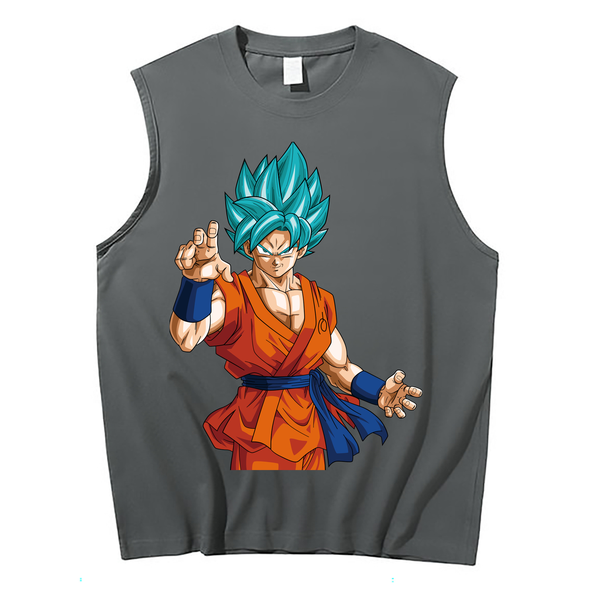 （画像用） ドラゴンボール 孫悟空（そん ごくう）Son Goku カカロット DRAGON BALL Kakarotto コットン100％タンクトップ（フロントプリント）